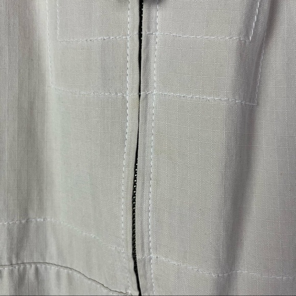 Tommy Bahama Vintage Ivory Full Zip Silk Jacket M - Picture 5 of 6